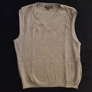 Liberty Sweaters Cotton/Acrylic Blend Men's V-Neck Sweater Vest, Size XXL